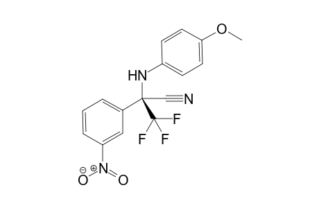 (S)-3,3,3-Trifluoro-2-((4-methoxyphenyl)amino)-2-(3-nitrophenyl)propanenitrile