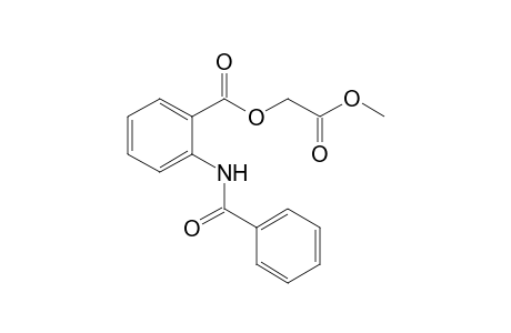 (2-methoxy-2-oxidanylidene-ethyl) 2-benzamidobenzoate