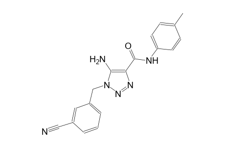 1H-1,2,3-triazole-4-carboxamide, 5-amino-1-[(3-cyanophenyl)methyl]-N-(4-methylphenyl)-