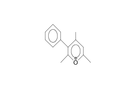 2,4,6-Trimethyl-3-phenyl-pyrylium cation