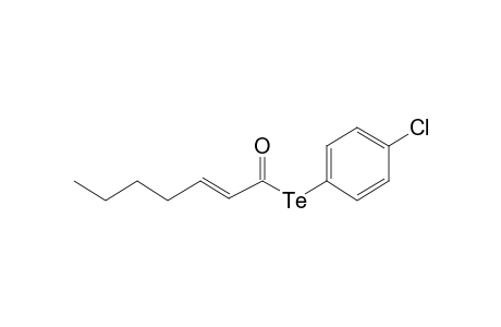 p-Chlorophenyl hept-2-en-telluroloate