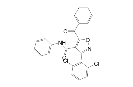 5-Benzoyl-3-(2,6-dichlorophenyl)-N-phenyl-4-isoxazolecarboxamide