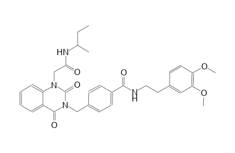 4-[(1-[2-(sec-butylamino)-2-oxoethyl]-2,4-dioxo-1,4-dihydro-3(2H)-quinazolinyl)methyl]-N-[2-(3,4-dimethoxyphenyl)ethyl]benzamide