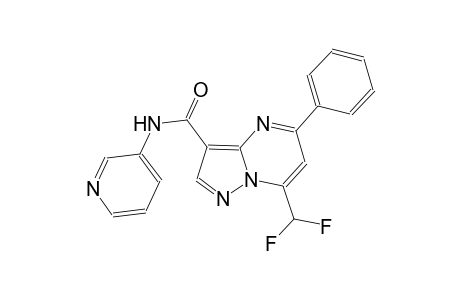 7-(difluoromethyl)-5-phenyl-N-(3-pyridinyl)pyrazolo[1,5-a]pyrimidine-3-carboxamide