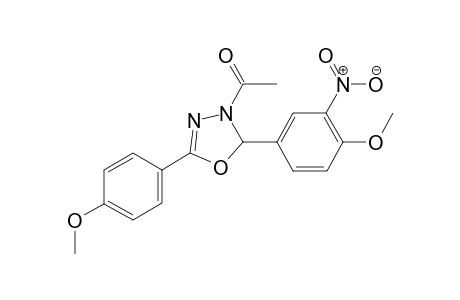 1-[2-(4-methoxy-3-nitro-phenyl)-5-(4-methoxyphenyl)-2H-1,3,4-oxadiazol-3-yl]ethanone (autogenerated)