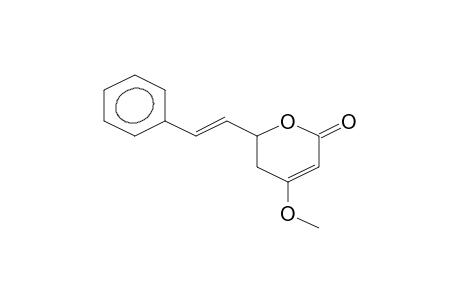 2H-Pyran-2-one, 5,6-dihydro-4-methoxy-6-(2-phenylethenyl)-, [R-(E)]-