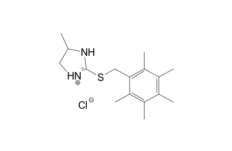 2-[(2,3,4,5,6-pentamethylbenzyl)thio]-4-methyl-2-imidazoline, monohydrochloride