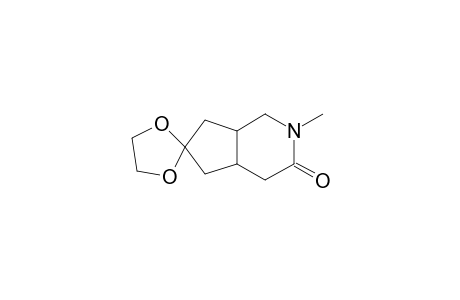(1R*,6R*)-8-Ethylenedioxy-3-methyl-3-azabicyclo[4.3.0]nona-4-one
