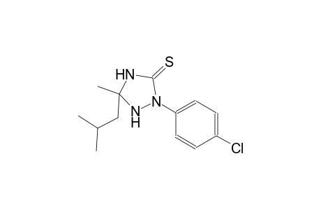 2-(4-chlorophenyl)-5-isobutyl-5-methyl-1,2,4-triazolidine-3-thione