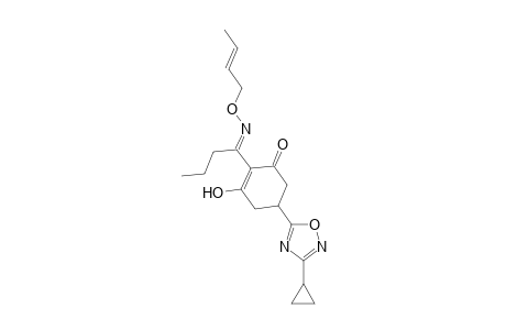 2-Cyclohexen-1-one, 2-[1-[(2-butenyloxy)imino]butyl]-5-(3-cyclopropyl-1,2,4-oxadiazol-5-yl)-3-hydroxy-, (?,E)-