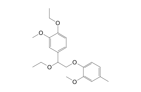 .beta.-(2-Methoxy-4-methylphenoxy)-.alpha.-ethoxy-.alpha.-(3-methoxy-4-ethoxyphenyl)ethane