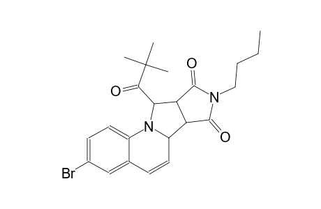 6aH-pyrrolo[3',4':3,4]pyrrolo[1,2-a]quinoline-7,9(6bH,8H)-dione, 3-bromo-8-butyl-10-(2,2-dimethyl-1-oxopropyl)-9a,10-dihydro-