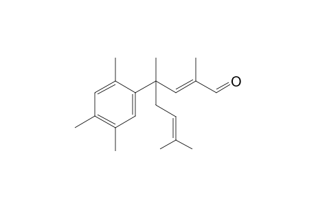 (E)-2,4,7-Trimethyl-4-(2,4,5-trimethylphenyl)oct-2,6-dienal