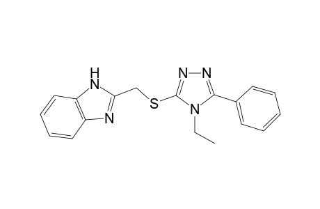 1H-Benzoimidazole, 2-(4-ethyl-5-phenyl-4H-[1,2,4]triazol-3-ylsulfanylmethyl)-