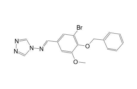 N-{(E)-[4-(benzyloxy)-3-bromo-5-methoxyphenyl]methylidene}-4H-1,2,4-triazol-4-amine
