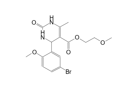 5-pyrimidinecarboxylic acid, 4-(5-bromo-2-methoxyphenyl)-1,2,3,4-tetrahydro-6-methyl-2-oxo-, 2-methoxyethyl ester