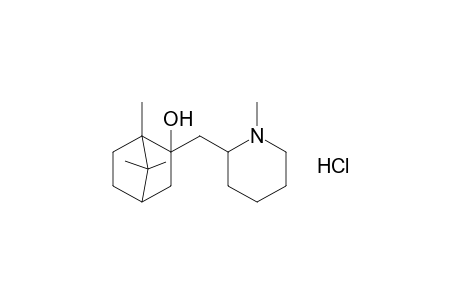 2-[(1-methyl-2-piperidyl)methyl]borneol, hydrochloride