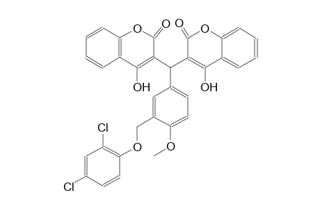3-[{3-[(2,4-dichlorophenoxy)methyl]-4-methoxyphenyl}(4-hydroxy-2-oxo-2H-chromen-3-yl)methyl]-4-hydroxy-2H-chromen-2-one