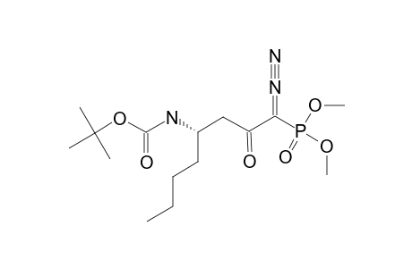 DIMETHYL-(S)-(-)-1-DIAZO-2-OXO-N-(TERT.-BUTOXYCARBONYL)-4-AMINO-OCTYLPHOSPHONATE