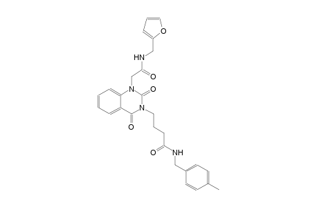 4-(1-{2-[(2-furylmethyl)amino]-2-oxoethyl}-2,4-dioxo-1,4-dihydro-3(2H)-quinazolinyl)-N-(4-methylbenzyl)butanamide