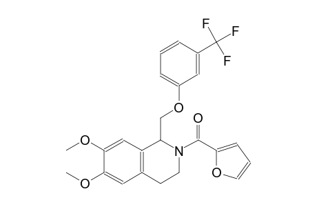 isoquinoline, 2-(2-furanylcarbonyl)-1,2,3,4-tetrahydro-6,7-dimethoxy-1-[[3-(trifluoromethyl)phenoxy]methyl]-