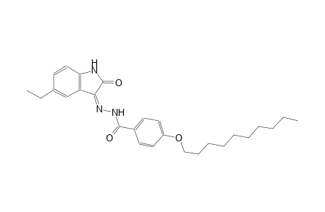benzoic acid, 4-(decyloxy)-, 2-[(3Z)-5-ethyl-1,2-dihydro-2-oxo-3H-indol-3-ylidene]hydrazide