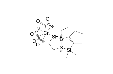 Chromium, pentacarbonyl[.mu.-[2-[[dimethyl(1-methyl-1-butenyl)silyl]thio]ethanethiolato(2-)]](ethylboron)-