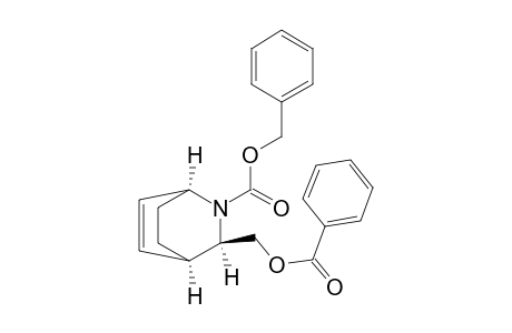2-Azabicyclo[2.2.2]oct-5-ene-2-carboxylic acid, 3-[(benzoyloxy)methyl]-, phenylmethyl ester, (1.alpha.,3.alpha.,4.alpha.)-