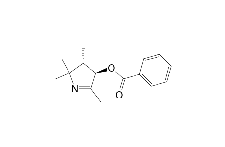 2H-Pyrrol-4-ol, 3,4-dihydro-2,2,3,5-tetramethyl-, benzoate (ester), trans-