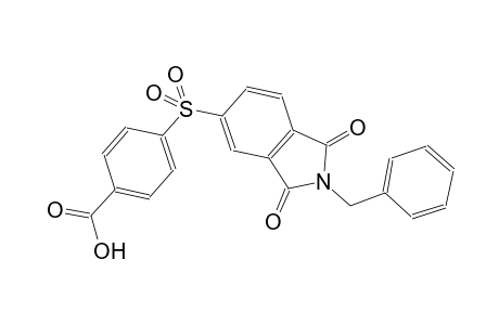 4-[(2-benzyl-1,3-dioxo-2,3-dihydro-1H-isoindol-5-yl)sulfonyl]benzoicacid