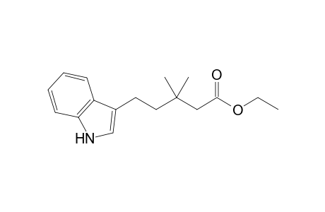 Ethyl 5-(Indol-3'-yl)-3,3-dimethylpentanoate