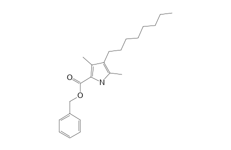 Benzyl-3,5-dimethyl-4-octyl-2-pyrrole-carboxylate