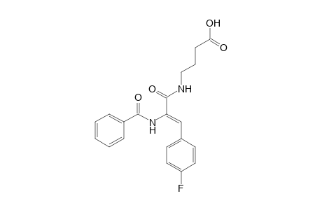4-[2-benzoylamino-3-(4-fluoro-phenyl)-acryloylamino]-butyric acid