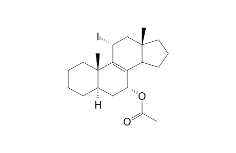 Androst-8-en-7-ol, 11-iodo-, acetate, (5.alpha.,7.alpha.,11.alpha.)-