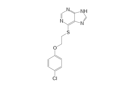 9H-purine, 6-[[2-(4-chlorophenoxy)ethyl]thio]-