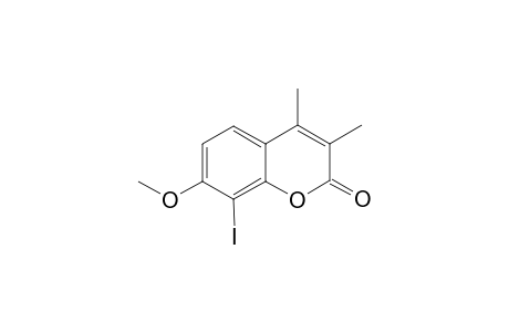 8-iodo-7-methoxy-3,4-dimethyl-2H-chromen-2-one