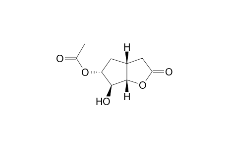 (3aR*,5R*,6S*,6aS*)-6-Hydroxy-2-oxohexahydro-2H-cyclopenta[b]furan-5-yl acetate