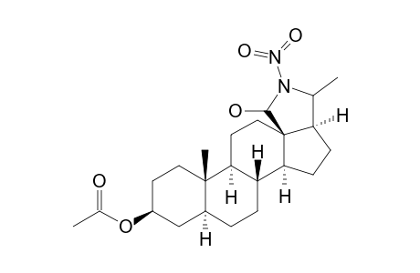 (20S)-N-Nitro-18,20-epimino-5a-pregnane-3b,18-di ol 3-acetate