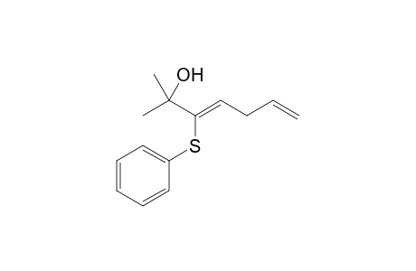 6-Hydroxy-6-methyl-5-phenylthiohepta-1,4(Z)-diene