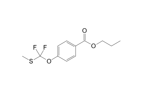 4-[difluoro-(methylthio)methoxy]benzoic acid propyl ester