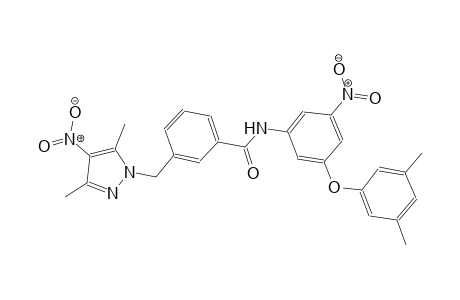 3-[(3,5-dimethyl-4-nitro-1H-pyrazol-1-yl)methyl]-N-[3-(3,5-dimethylphenoxy)-5-nitrophenyl]benzamide