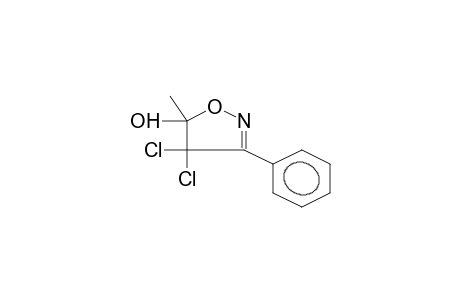 3-PHENYL-5-METHYL-4,4-DICHLORO-5-HYDROXY-DELTA2-ISOXAZOLINE