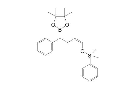 cis-(Z)-Dimethyl(phenyl)(4-phenyl-4-(4,4,5,5-tetramethyl-1,3,2-dioxaborolan-2-yl)but-1-enyloxy)silane