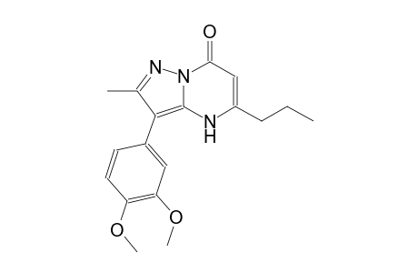 3-(3,4-dimethoxyphenyl)-2-methyl-5-propylpyrazolo[1,5-a]pyrimidin-7(4H)-one