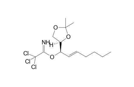 O-[(E)-(1R,4'R)-1-(2,2-Dimethyl-1,3-dioxolane-4-yl)hept-2-en-1-yl 2,2,2-trichloroacetimidate