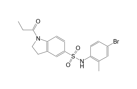 N-(4-bromo-2-methylphenyl)-1-propionyl-5-indolinesulfonamide