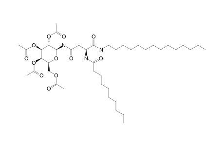 N(4)-(2,3,4,6-TETRA-O-ACETYL-BETA-D-GALACTOPYRANOSYL)-N(2)-DECANOYL-L-ASPARAGINE-TETRADECYLAMIDE