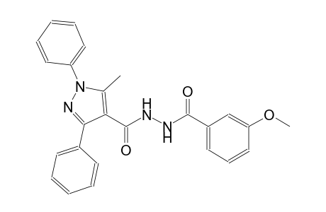 3-methoxy-N'-[(5-methyl-1,3-diphenyl-1H-pyrazol-4-yl)carbonyl]benzohydrazide