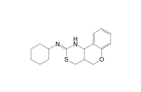 2-(Cyclohexylimino)-1,2,3,4,4a,10b-hexahydro-5H-[1]-benzopyrano[4,3-d][1,3]thiazine