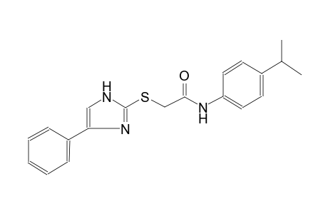 N-(4-isopropylphenyl)-2-[(4-phenyl-1H-imidazol-2-yl)sulfanyl]acetamide